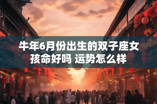 牛年6月份出生的双子座女孩命好吗 运势怎么样