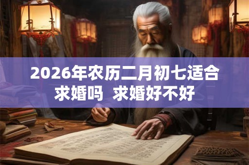 2026年农历二月初七适合求婚吗 求婚好不好 2026年农历二月初七适合求婚吗 求婚好不好
