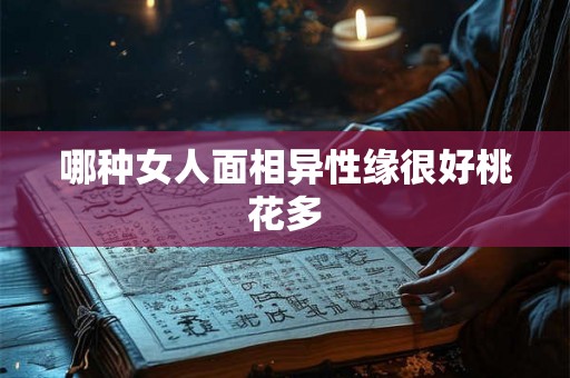 哪种女人面相异性缘很好桃花多