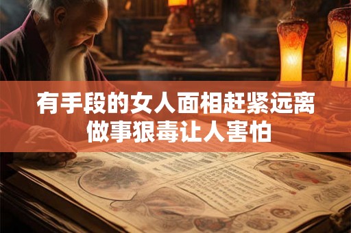 有手段的女人面相赶紧远离 做事狠毒让人害怕