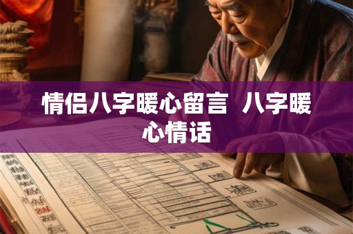 情侣八字暖心留言  八字暖心情话