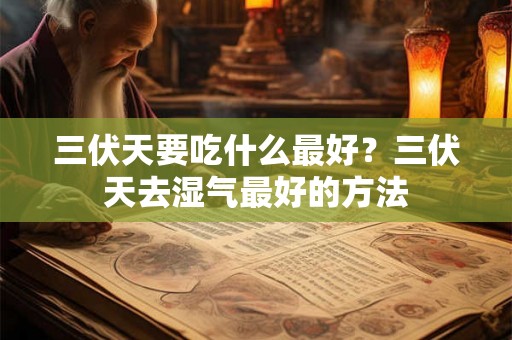 三伏天要吃什么最好？三伏天去湿气最好的方法