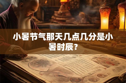 小暑节气那天几点几分是小暑时辰？