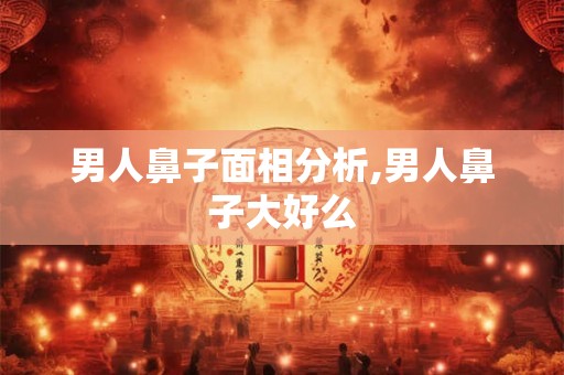 男人鼻子面相分析,男人鼻子大好么