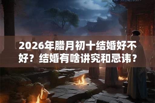 2026年腊月初十结婚好不好？结婚有啥讲究和忌讳？
