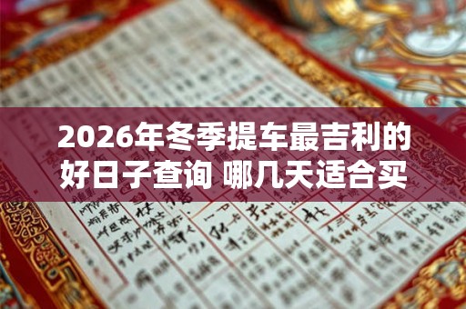 2026年冬季提车最吉利的好日子查询 哪几天适合买新车