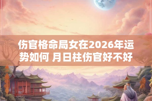 伤官格命局女在2026年运势如何 月日柱伤官好不好