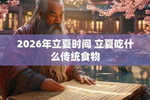 2026年立夏时间 立夏吃什么传统食物