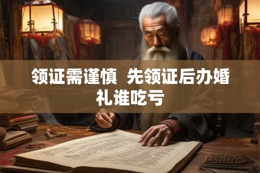 领证需谨慎  先领证后办婚礼谁吃亏