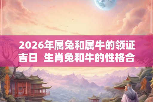 2026年属兔和属牛的领证吉日 生肖兔和牛的性格合不合 2026年属兔和属牛的领证吉日 生肖兔和牛的性格合不合