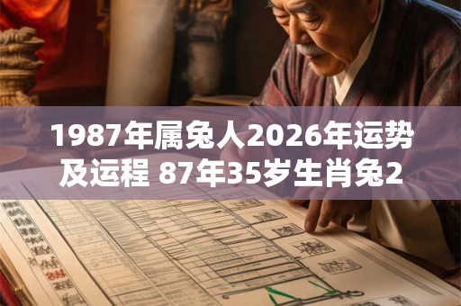 1987年属兔人2026年运势及运程 87年35岁生肖兔2026年每月运势