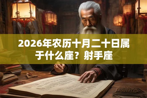 2026年农历十月二十日属于什么座?射手座 2026年农历十月二十日属于什么座?射手座