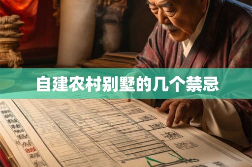 自建农村别墅的几个禁忌