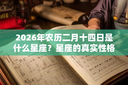 2026年农历二月十四日是什么星座？星座的真实性格是什么？