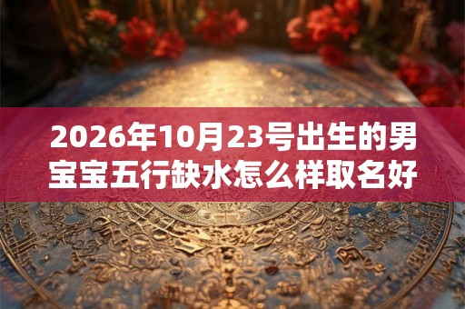 2026年10月23号出生的男宝宝五行缺水怎么样取名好