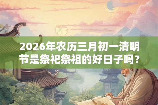 2026年农历三月初一清明节是祭祀祭祖的好日子吗？