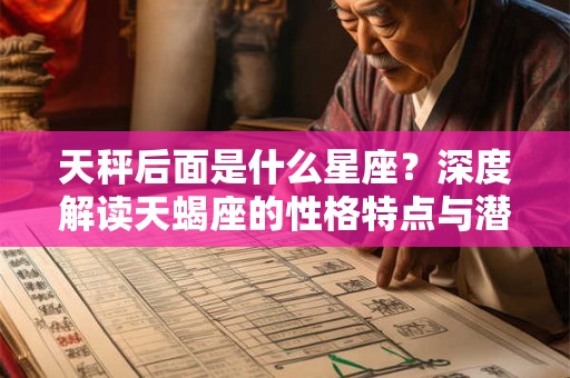天秤后面是什么星座？深度解读天蝎座的性格特点与潜力