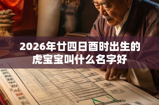 2026年廿四日酉时出生的虎宝宝叫什么名字好