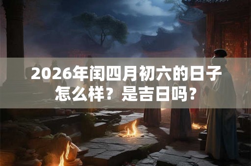 2026年闰四月初六的日子怎么样?是吉日吗? 2026年闰四月初六的日子怎么样?是吉日吗?