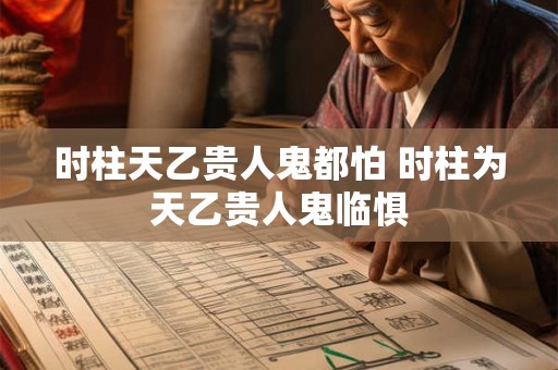时柱天乙贵人鬼都怕 时柱为天乙贵人鬼临惧