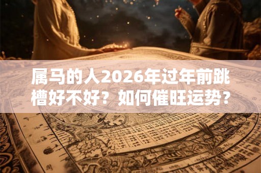 属马的人2026年过年前跳槽好不好？如何催旺运势？