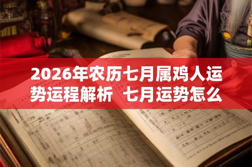 2026年农历七月属鸡人运势运程解析  七月运势怎么样