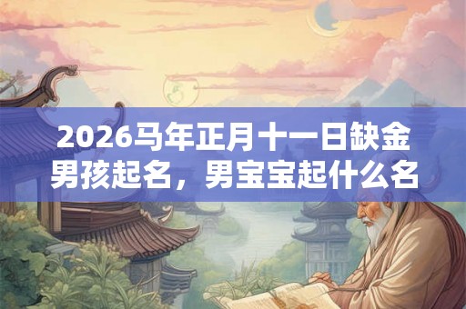 2026马年正月十一日缺金男孩起名,男宝宝起什么名字好? 2026马年正月十一日缺金男孩起名,男宝宝起什么名字好?