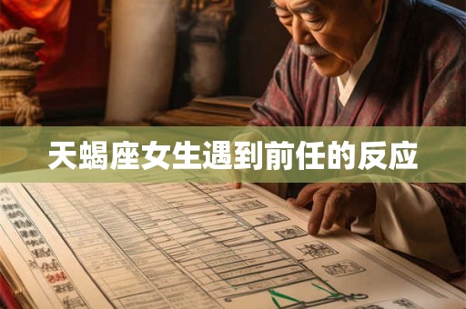 天蝎座女生遇到前任的反应