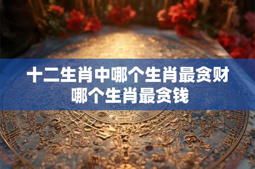 十二生肖中哪个生肖最贪财 哪个生肖最贪钱 十二生肖中哪个生肖最贪财 哪个生肖最贪钱