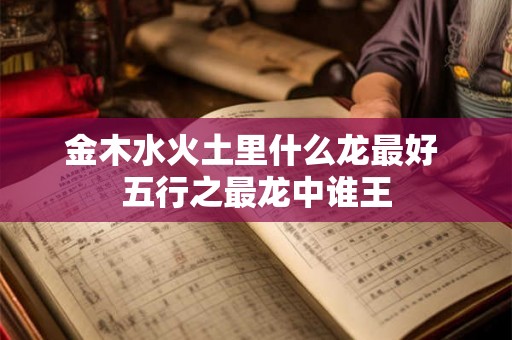 金木水火土里什么龙最好 五行之最龙中谁王
