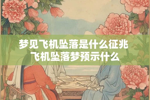 梦见飞机坠落是什么征兆 飞机坠落梦预示什么 梦见飞机坠落是什么征兆 飞机坠落梦预示什么