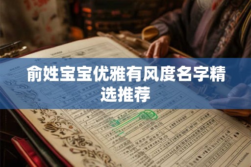 俞姓宝宝优雅有风度名字精选推荐