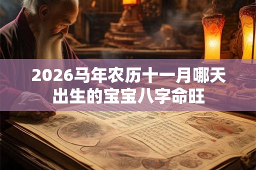 2026马年农历十一月哪天出生的宝宝八字命旺