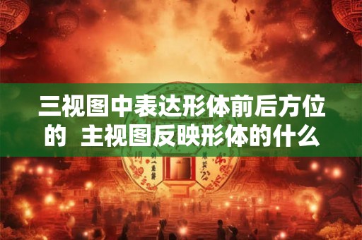三视图中表达形体前后方位的  主视图反映形体的什么方位