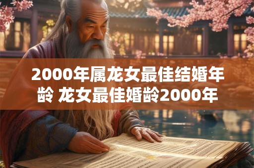 2000年属龙女最佳结婚年龄 龙女最佳婚龄2000年