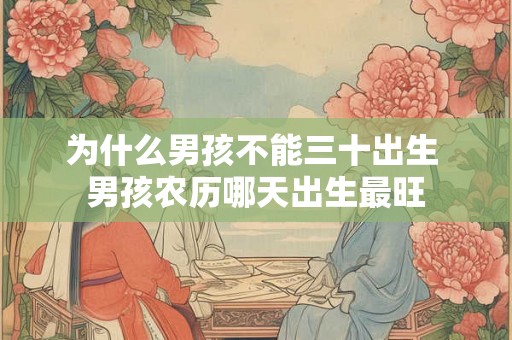 为什么男孩不能三十出生 男孩农历哪天出生最旺