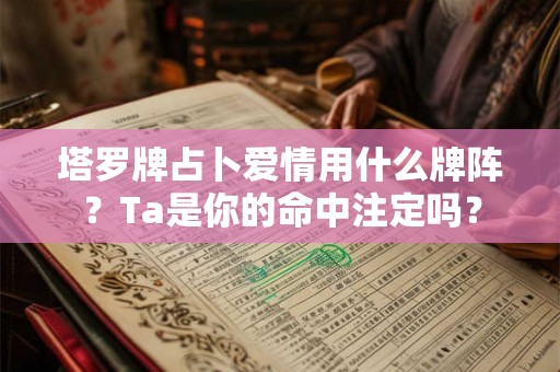 塔罗牌占卜爱情用什么牌阵？Ta是你的命中注定吗？