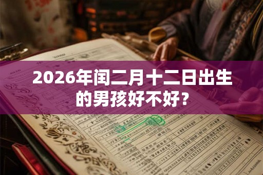 2026年闰二月十二日出生的男孩好不好？