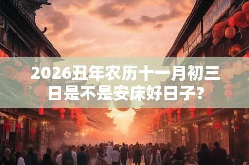 2026丑年农历十一月初三日是不是安床好日子？