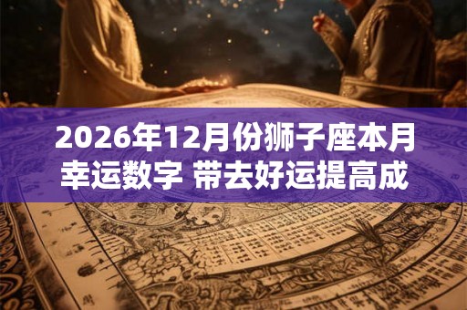2026年12月份狮子座本月幸运数字 带去好运提高成功率