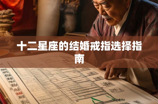 十二星座的结婚戒指选择指南