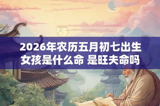 2026年农历五月初七出生女孩是什么命 是旺夫命吗