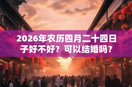 2026年农历四月二十四日子好不好?可以结婚吗? 2026年农历四月二十四日子好不好?可以结婚吗?