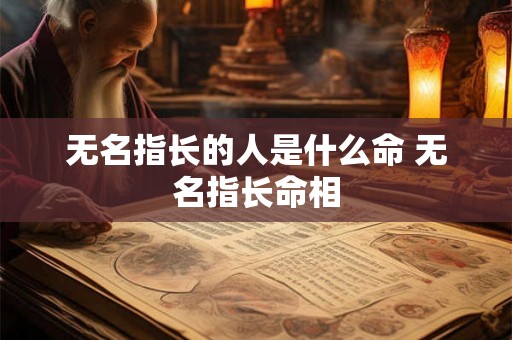 无名指长的人是什么命 无名指长命相 无名指长的人是什么命 无名指长命相