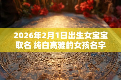 2026年2月1日出生女宝宝取名 纯白高雅的女孩名字