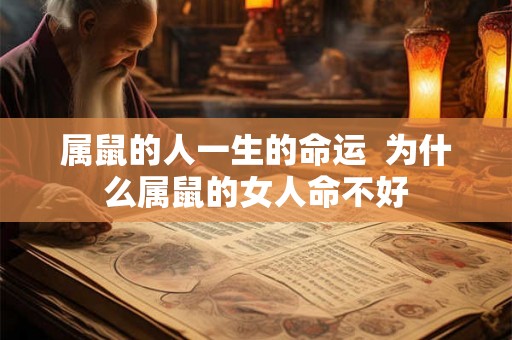属鼠的人一生的命运  为什么属鼠的女人命不好