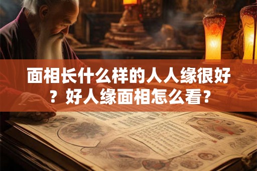 面相长什么样的人人缘很好？好人缘面相怎么看？