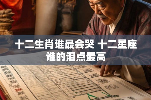 十二生肖谁最会哭 十二星座谁的泪点最高 十二生肖谁最会哭 十二星座谁的泪点最高