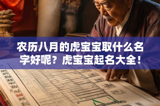 农历八月的虎宝宝取什么名字好呢?虎宝宝起名大全! 农历八月的虎宝宝取什么名字好呢?虎宝宝起名大全!