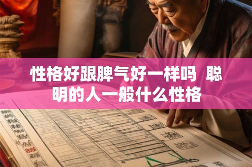 性格好跟脾气好一样吗 聪明的人一般什么性格 性格好跟脾气好一样吗 聪明的人一般什么性格